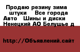 Продаю резину зима 2 штуки  - Все города Авто » Шины и диски   . Ненецкий АО,Белушье д.